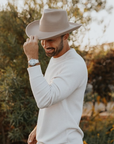 Crushable Wool Felt Teardrop Fedora Hat - Style Oakley