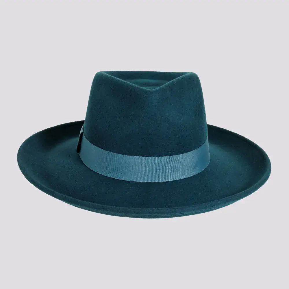 Crushable Wool Felt Teardrop Fedora Hat - Style Oakley