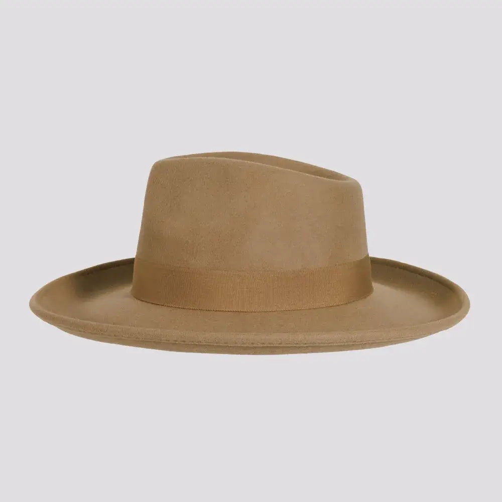 Crushable Wool Felt Teardrop Fedora Hat - Style Oakley