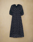 Bolette Dress, Black Dots One-Size