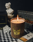 Spitfire Girl.No 17 Gold Skull Frankincense Candle