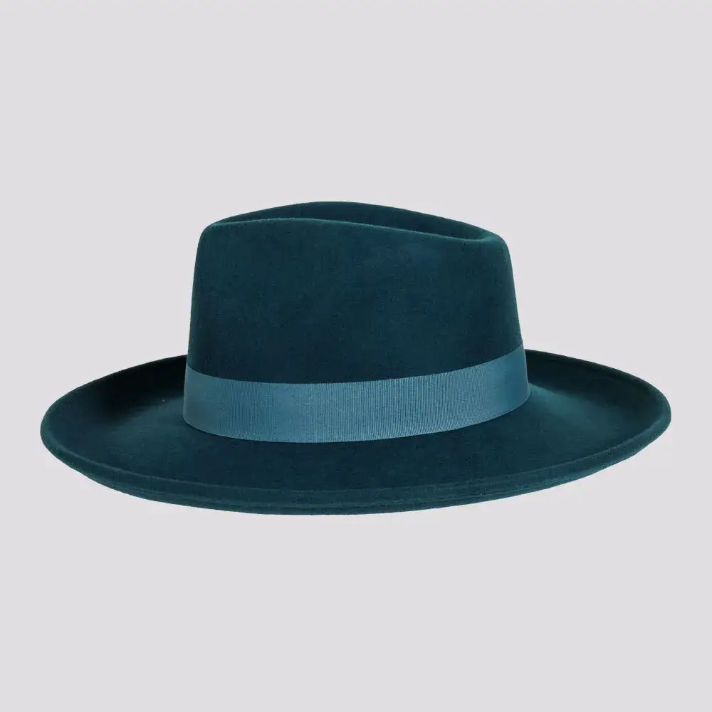 Crushable Wool Felt Teardrop Fedora Hat - Style Oakley