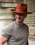 Crushable Wool Felt Teardrop Fedora Hat - Style Oakley