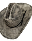 Distressed Bangora Straw Hat - Style Moonwalk