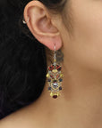 Noble Wine Set, Ruby Earrings. No: 275
