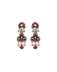 Noble Wine Set, Claret Earrings. No:277 H