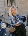 Fran Top, Blue Checks