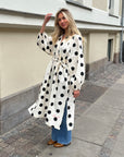 Lara Dress, Black Dot One-size
