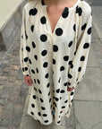Lara Dress, Black Dot One-size