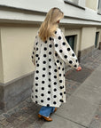Lara Dress, Black Dot One-size