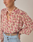 Lennox Blouse - Scottish Pink