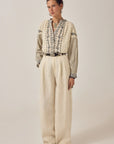 Noemi Blouse - Patchwork Notes