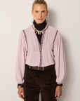 Lila Blouse - Lavender Purple Rain