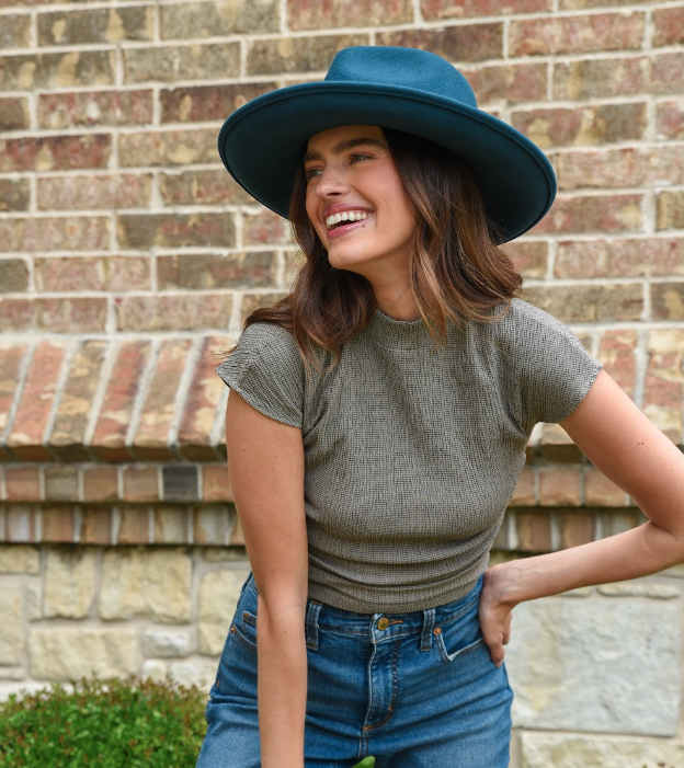 Crushable Wool Felt Teardrop Fedora Hat - Style Oakley