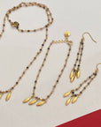 Rosary earrings - Madras (BOIND8)