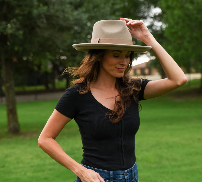 Crushable Wool Felt Teardrop Fedora Hat - Style Oakley