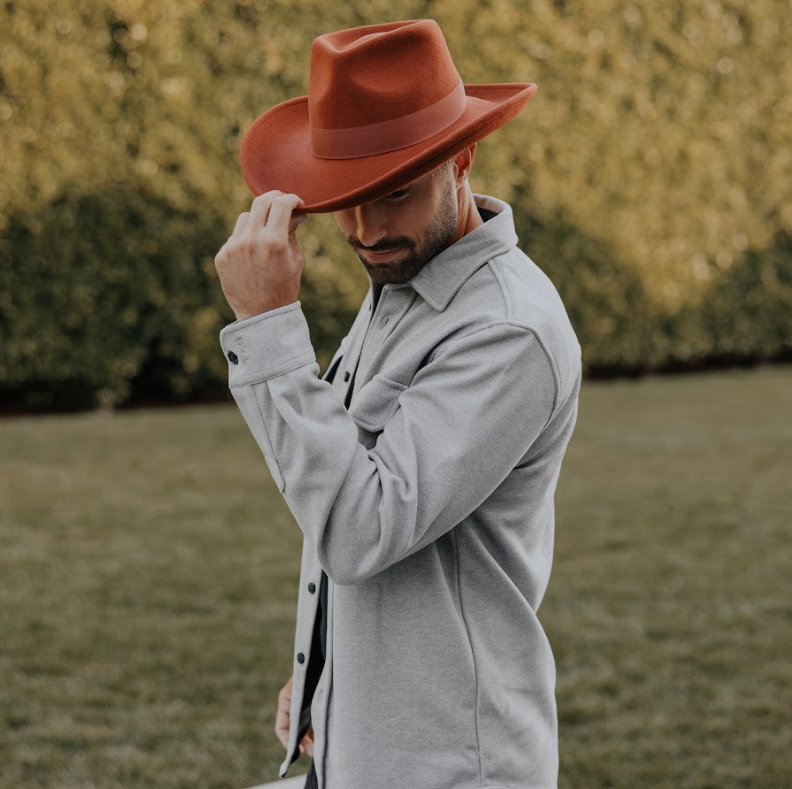 Crushable Wool Felt Teardrop Fedora Hat - Style Oakley