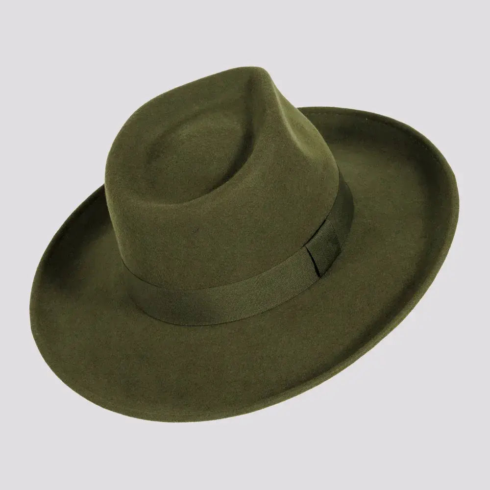 Crushable Wool Felt Teardrop Fedora Hat - Style Oakley