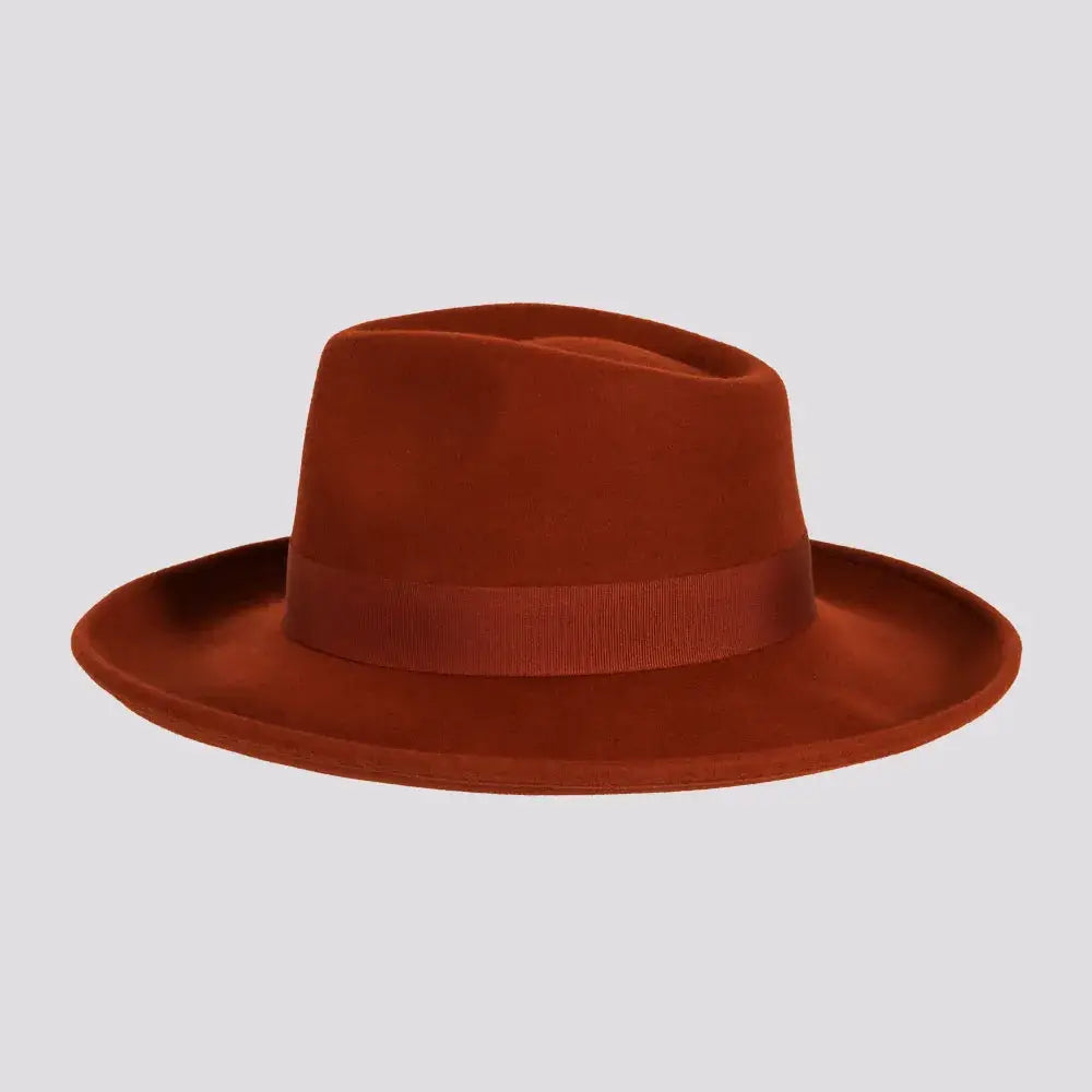 Crushable Wool Felt Teardrop Fedora Hat - Style Oakley
