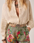 Virginia Blouse. Ivory Whisper