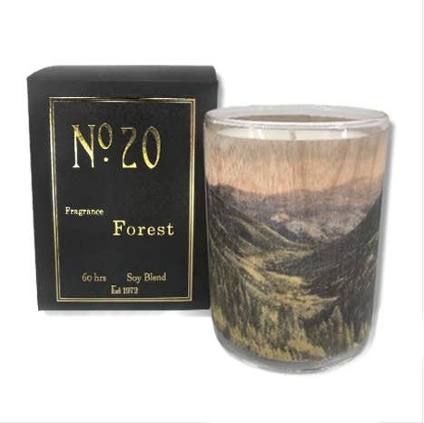 Spitfire Girl. No 20 Forest Wood Wrapped Candle