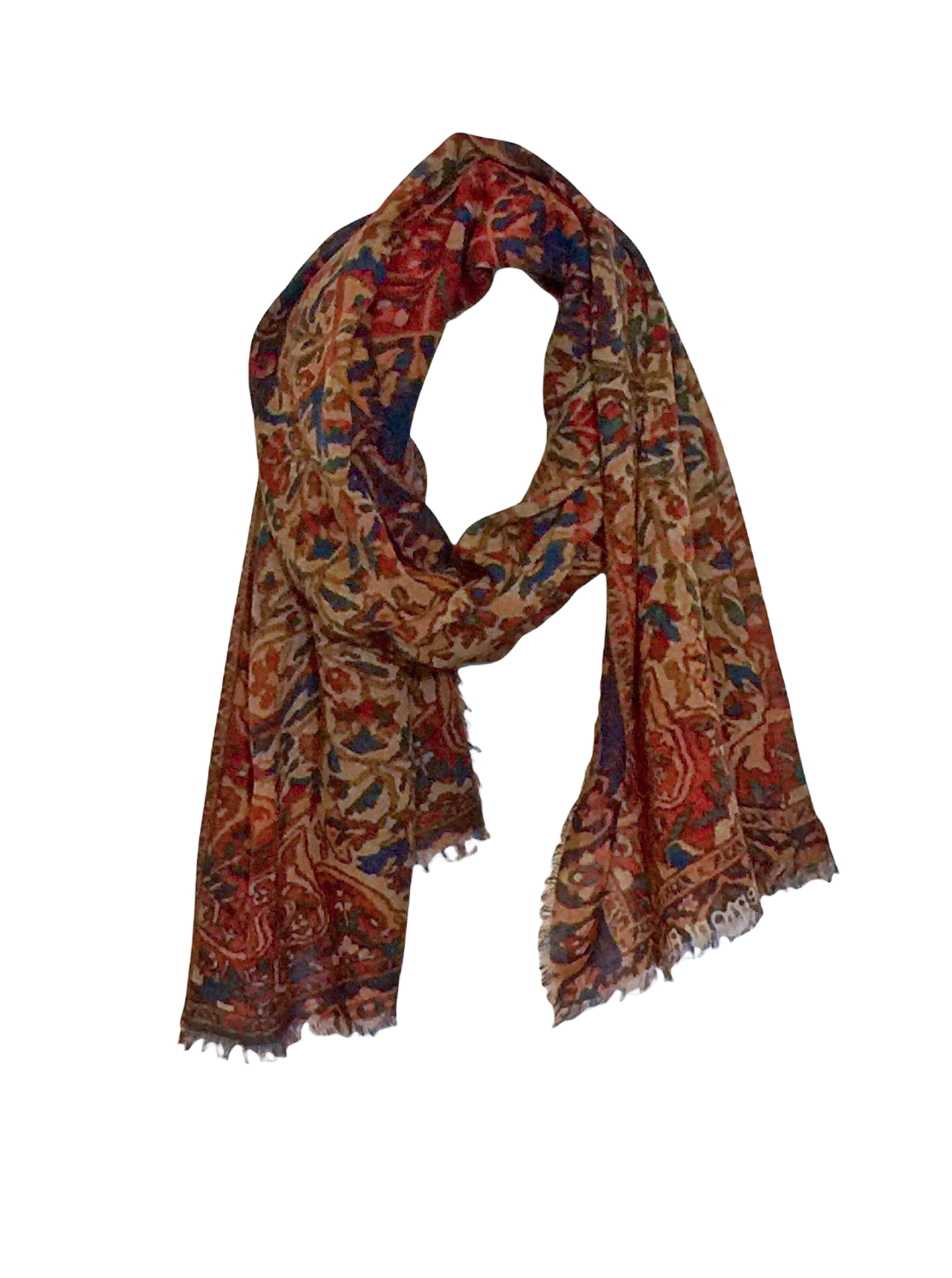 Scarf Wool-Otra Cosa- Ocre-Burgundy Carpet-4358