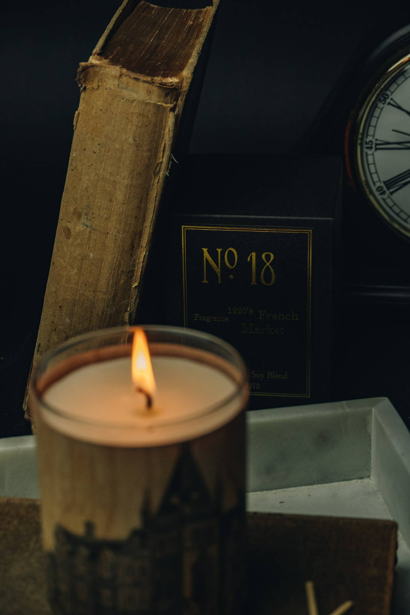 Spitfire Fire. No 18 1920&#39;s French Market Candle