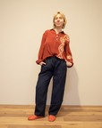 THING-dk. Linen Pants. Color: Navy (7140)