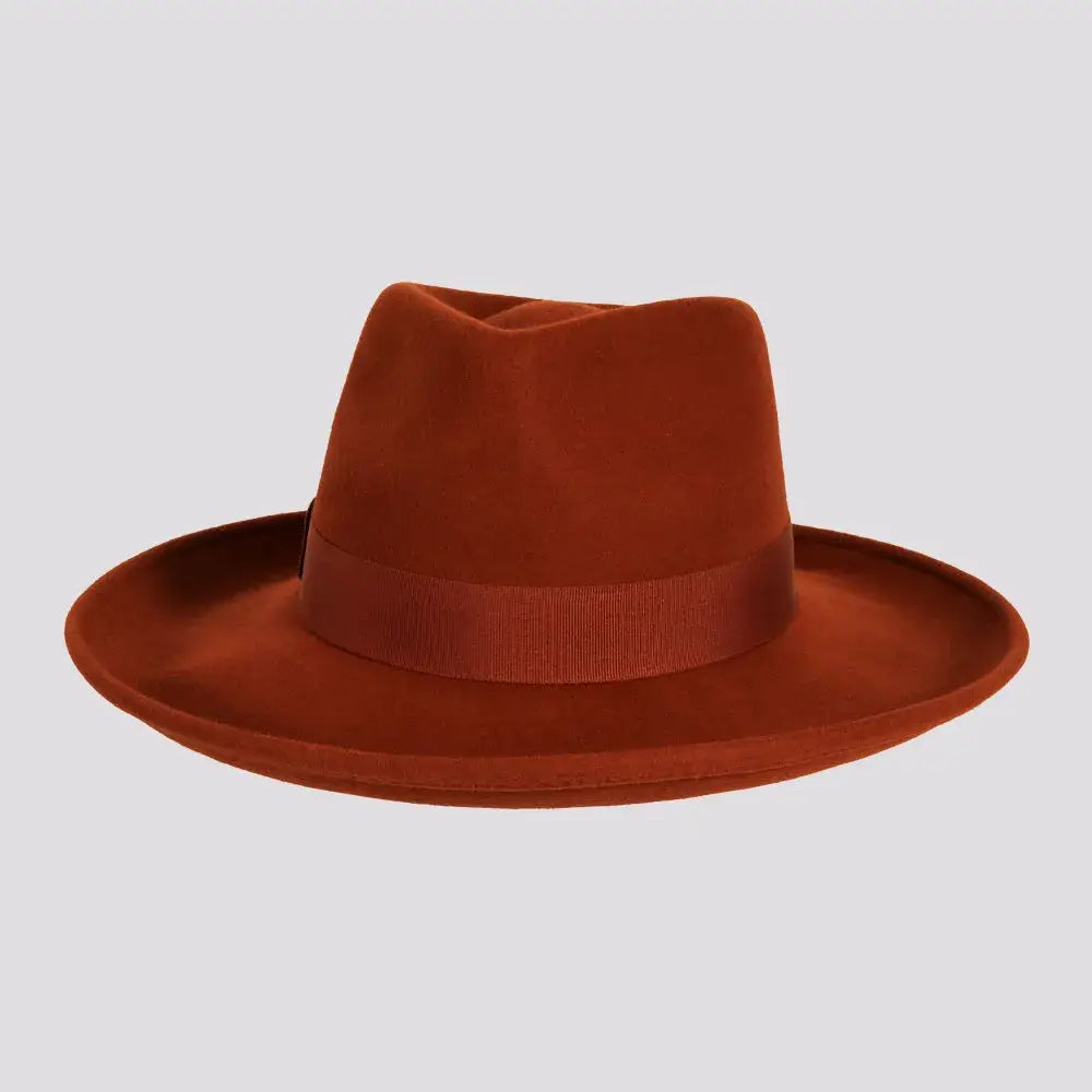Crushable Wool Felt Teardrop Fedora Hat - Style Oakley