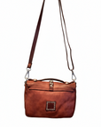 PORZIA Crossbody. Cow Leather. Strass/Fiori. Burgundy X2876 C4036.