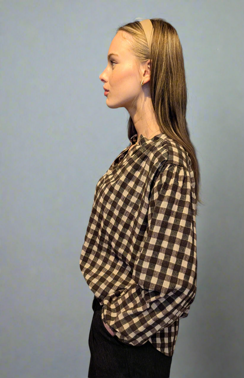 Rebecca Blouse - Bourgogne Chocolat
