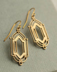 Art Deco Golden Gate earrings