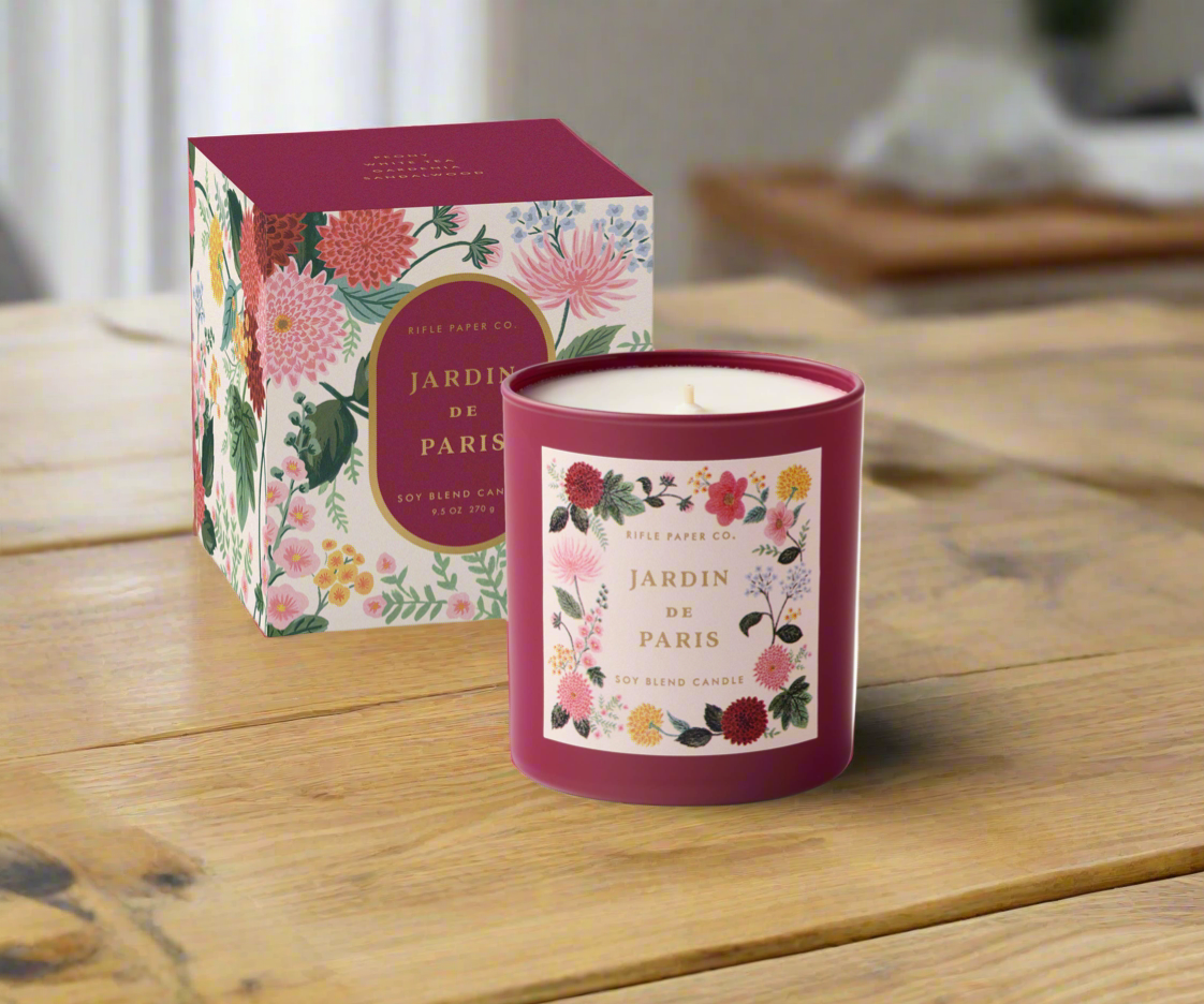 Rifle Paper Co. Dahlia Jardin de Paris 9 oz Glass Candle