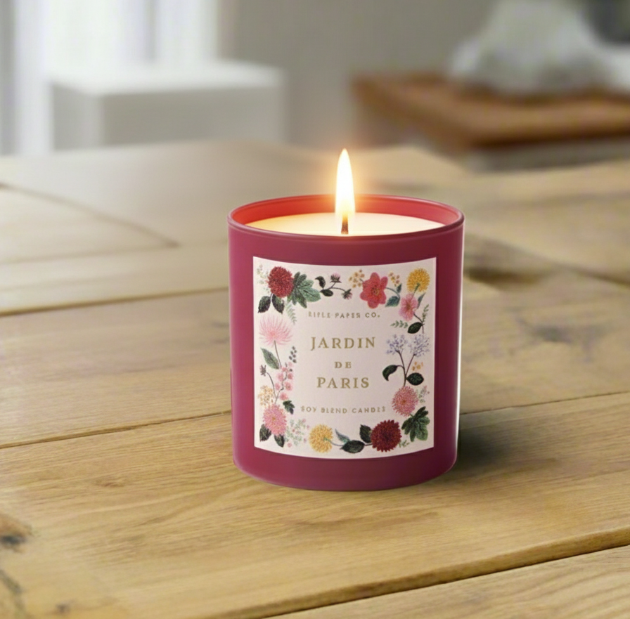 Rifle Paper Co. Dahlia Jardin de Paris 9 oz Glass Candle