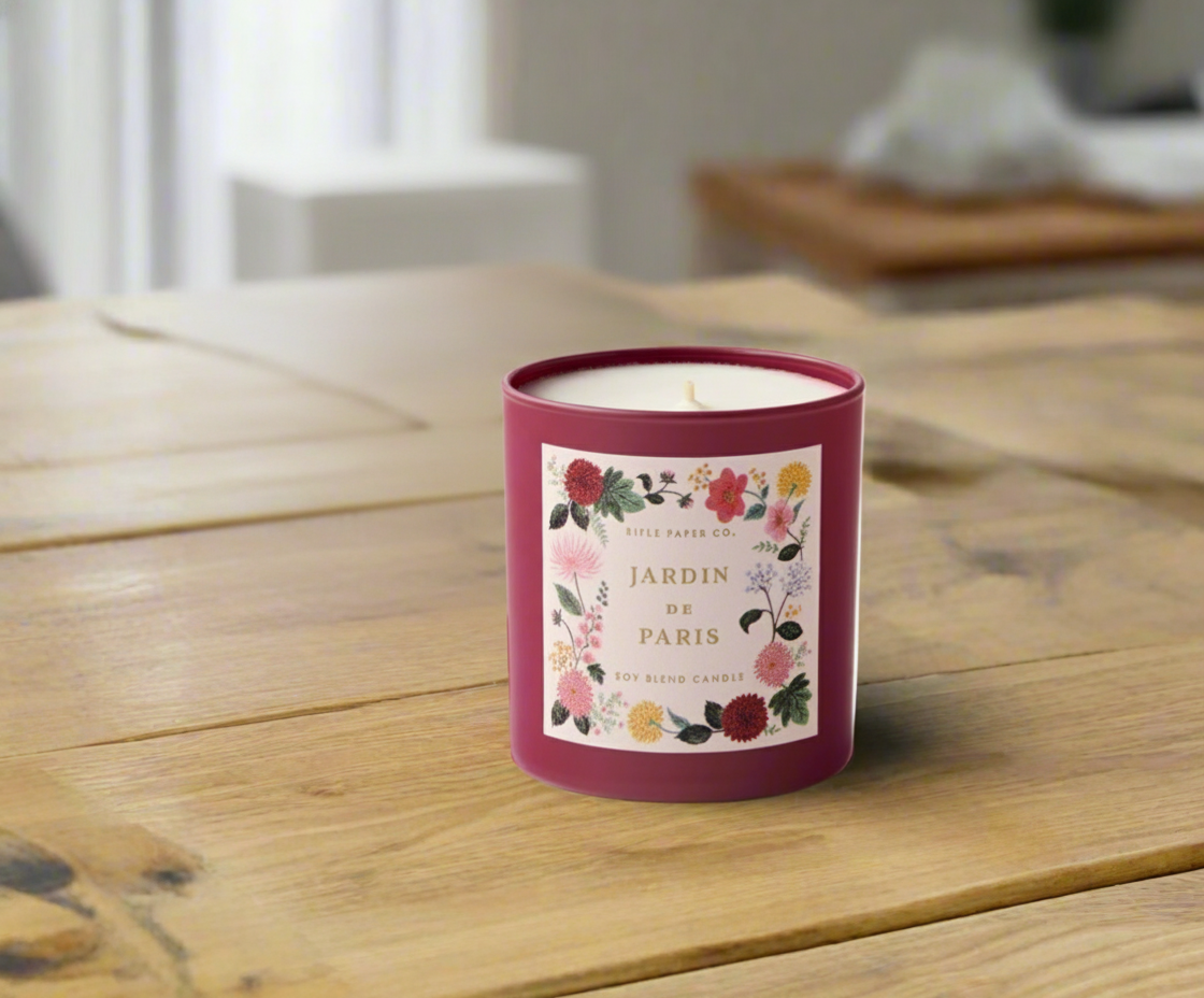 Rifle Paper Co. Dahlia Jardin de Paris 9 oz Glass Candle