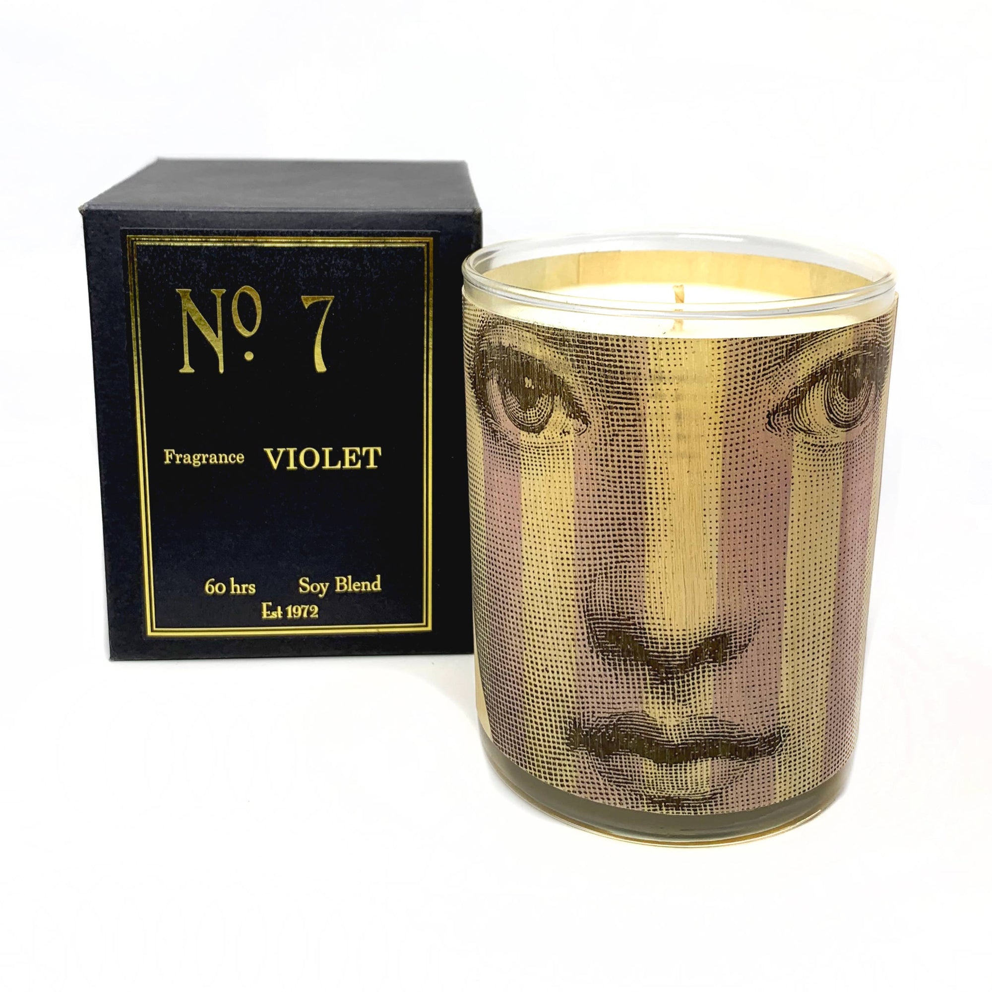 Spitfire Girl. No 7 Violet Wood Wrapped Candle