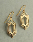 Art Deco Golden Gate earrings