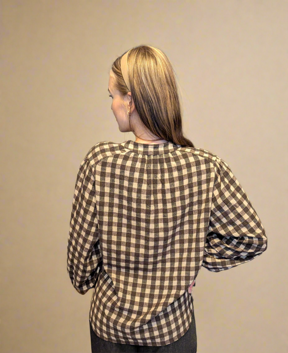 Rebecca Blouse - Bourgogne Chocolat