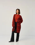 UKR.Knitted Women's Cardigan, Ruta Brick