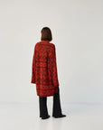 UKR.Knitted Women's Cardigan, Ruta Brick