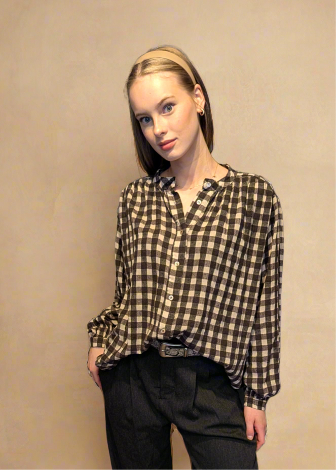 Rebecca Blouse - Bourgogne Chocolat