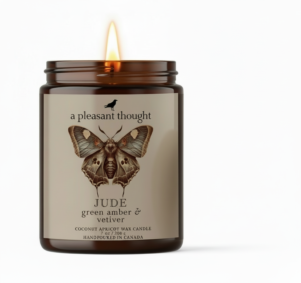 JUDE | GREEN AMBER &amp; VETIVER | JAR CANDLE