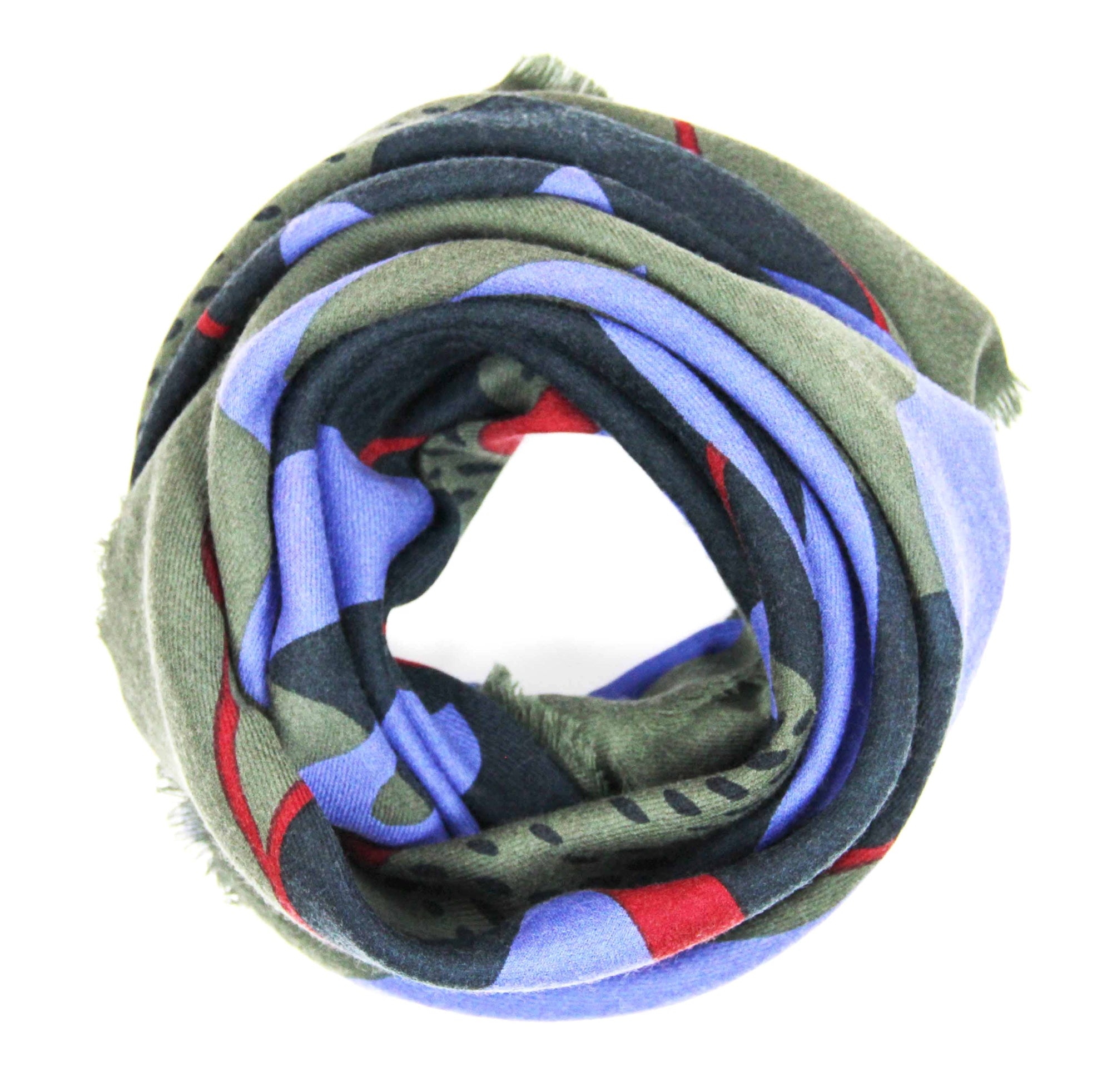 LES BELLE VAGABONDES.Abyss Purple Wool Square