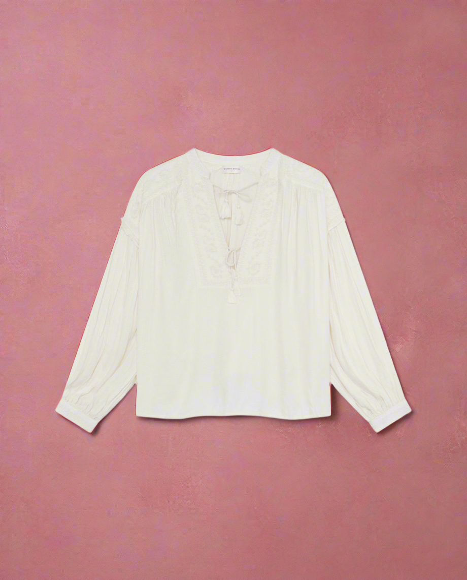Vega Blouse - Casablanca Muse Soft Ecru