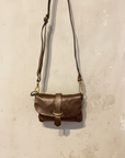 Elsa - Little Shoulder Bag. Leather. Color:  Brown. X0001 C1501