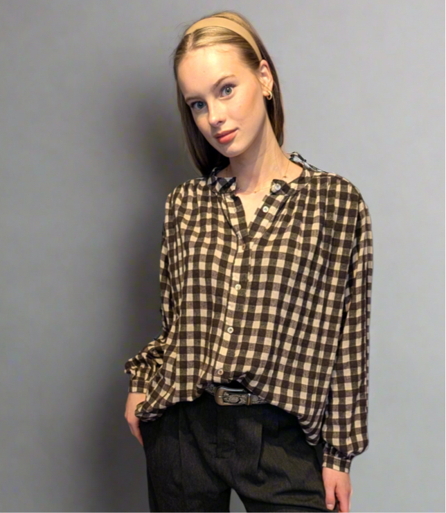 Rebecca Blouse - Bourgogne Chocolat