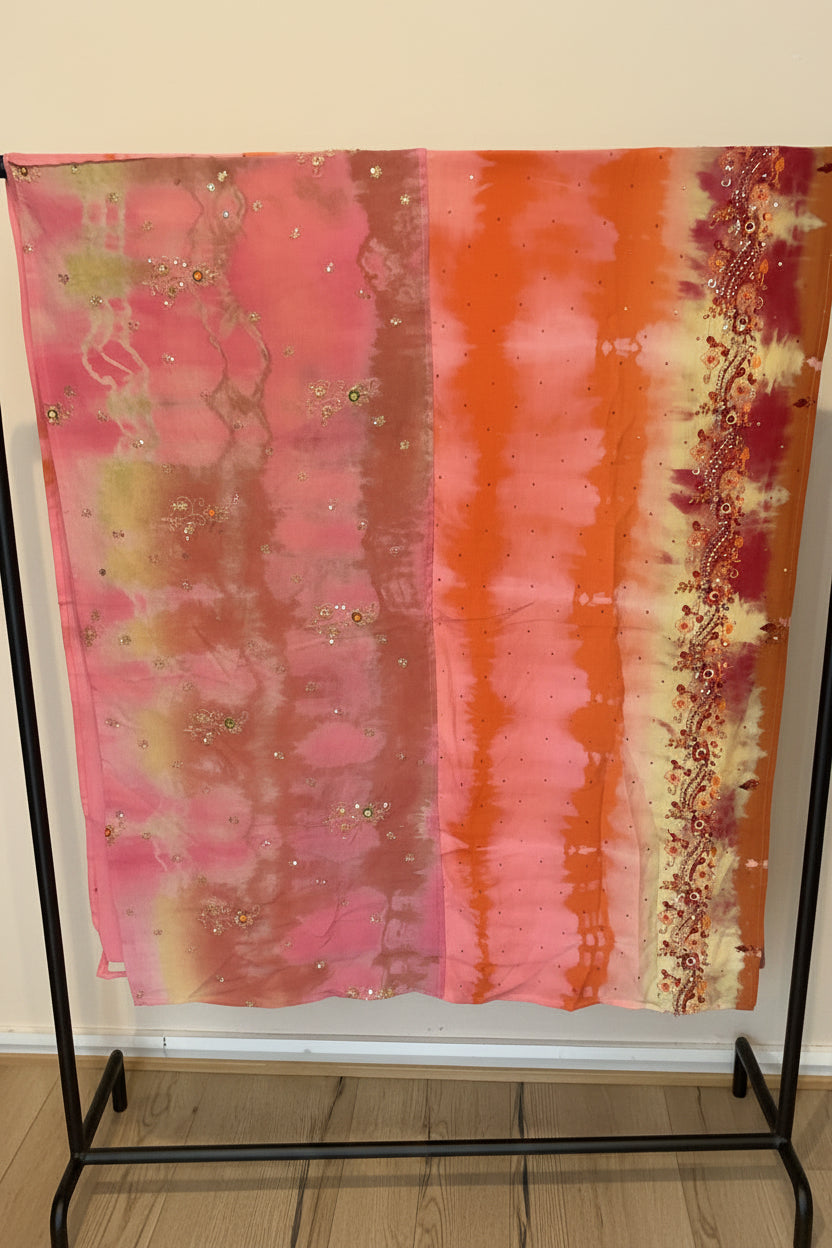 Silk Long Scarf- 100 x 220 cm. No. 91