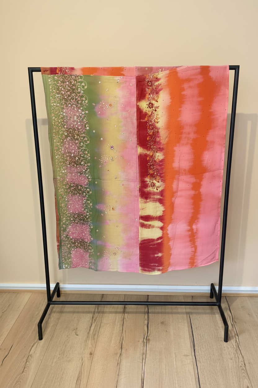 Silk Long Scarf- 100 x 220 cm. No. 91