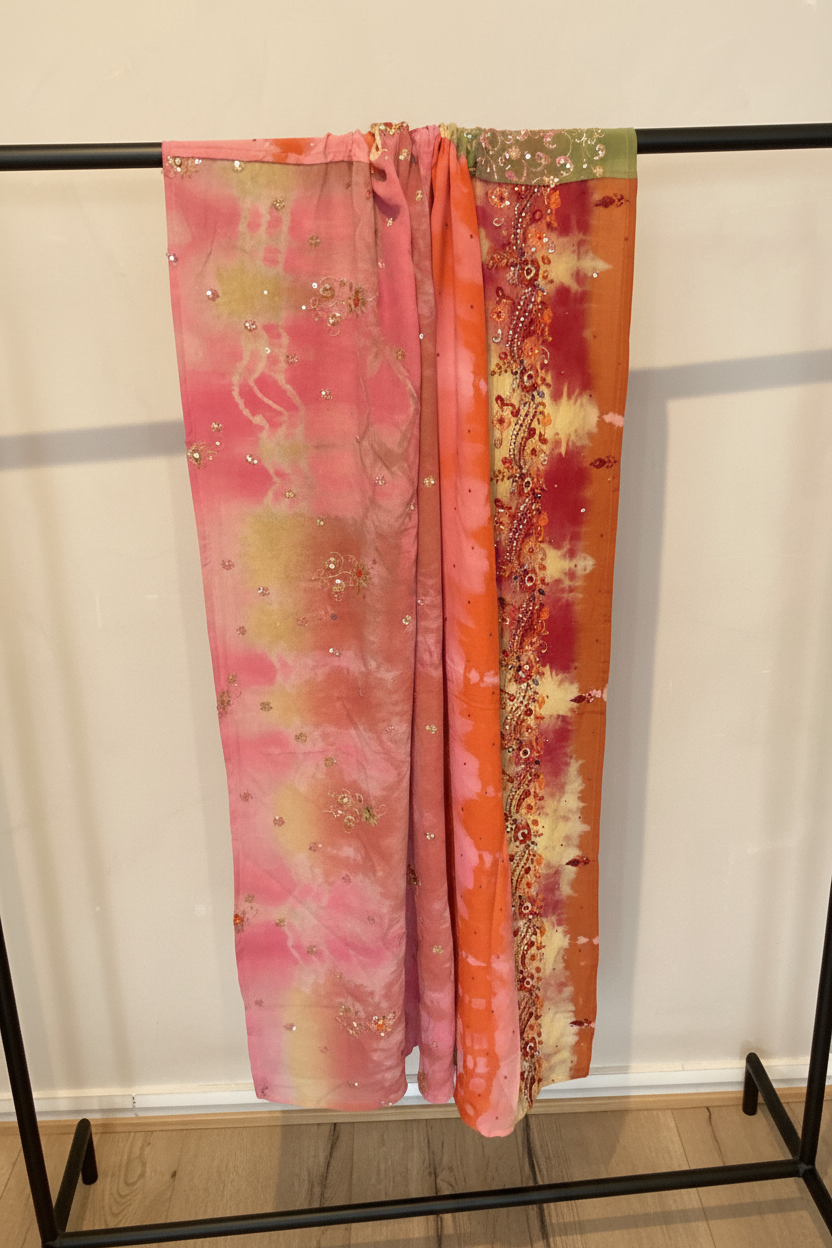 Silk Long Scarf- 100 x 220 cm. No. 91