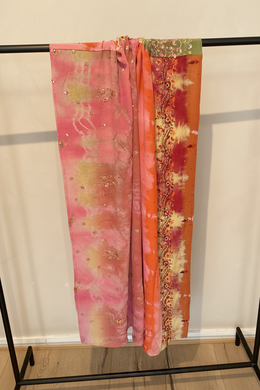 Silk Long Scarf- 100 x 220 cm. No. 91
